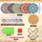 8Pcs Mandala Diamond Painting Coasters for Drinks Boho Coaster DIY Art Kits Adults Kids Beginners Craft Supplies (Mandala), 3.93Inch*3.93Inch (340-4681)